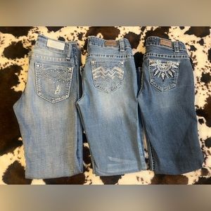 Lot of Size 14 Girls Shyanne and BKE Bootcut Western Jeans Youth, Cruel Girl